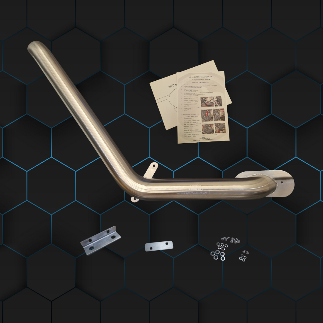 Toyota Landcruiser HDJ/HZJ70 Series 4" Stainless Steel Snorkel - Factory Replacement Kit