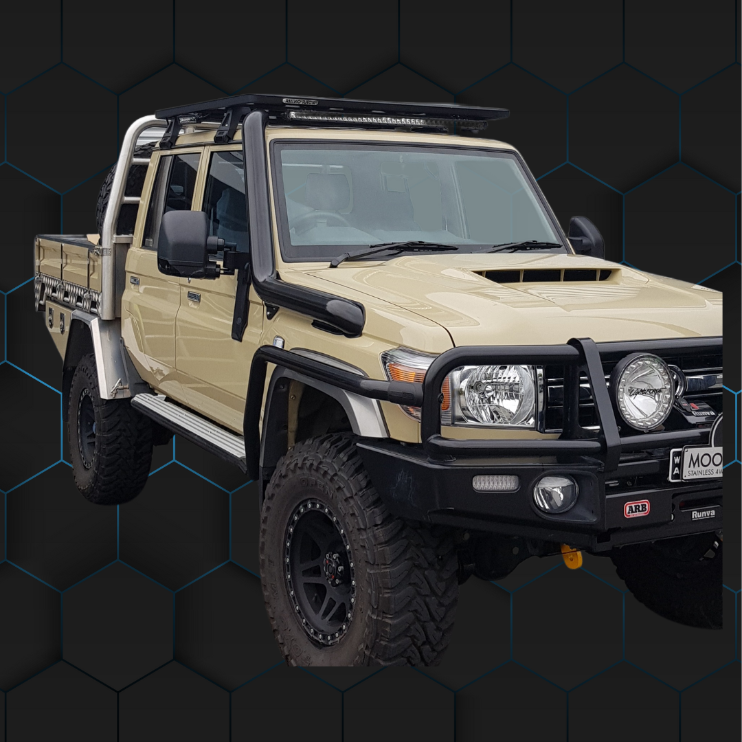 Toyota Landcruiser VDJ70 Series 4" Cut In Stainless Steel Snorkel- Factory Replacement