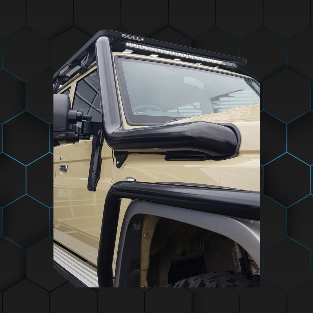 Toyota Landcruiser VDJ70 Series 4" Cut In Stainless Steel Snorkel- Factory Replacement