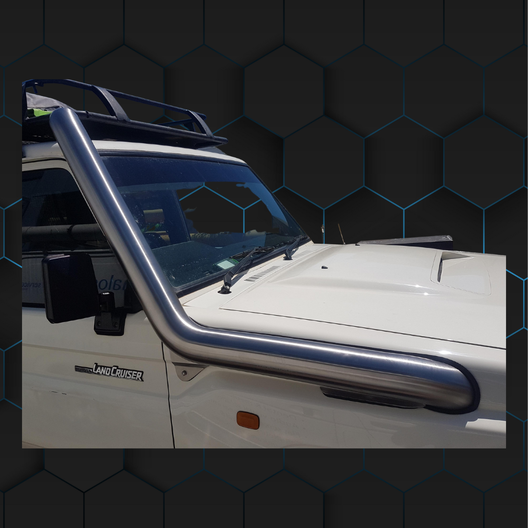Toyota Landcruiser VDJ70 Series 4" Cut In Stainless Steel Snorkel- Factory Replacement