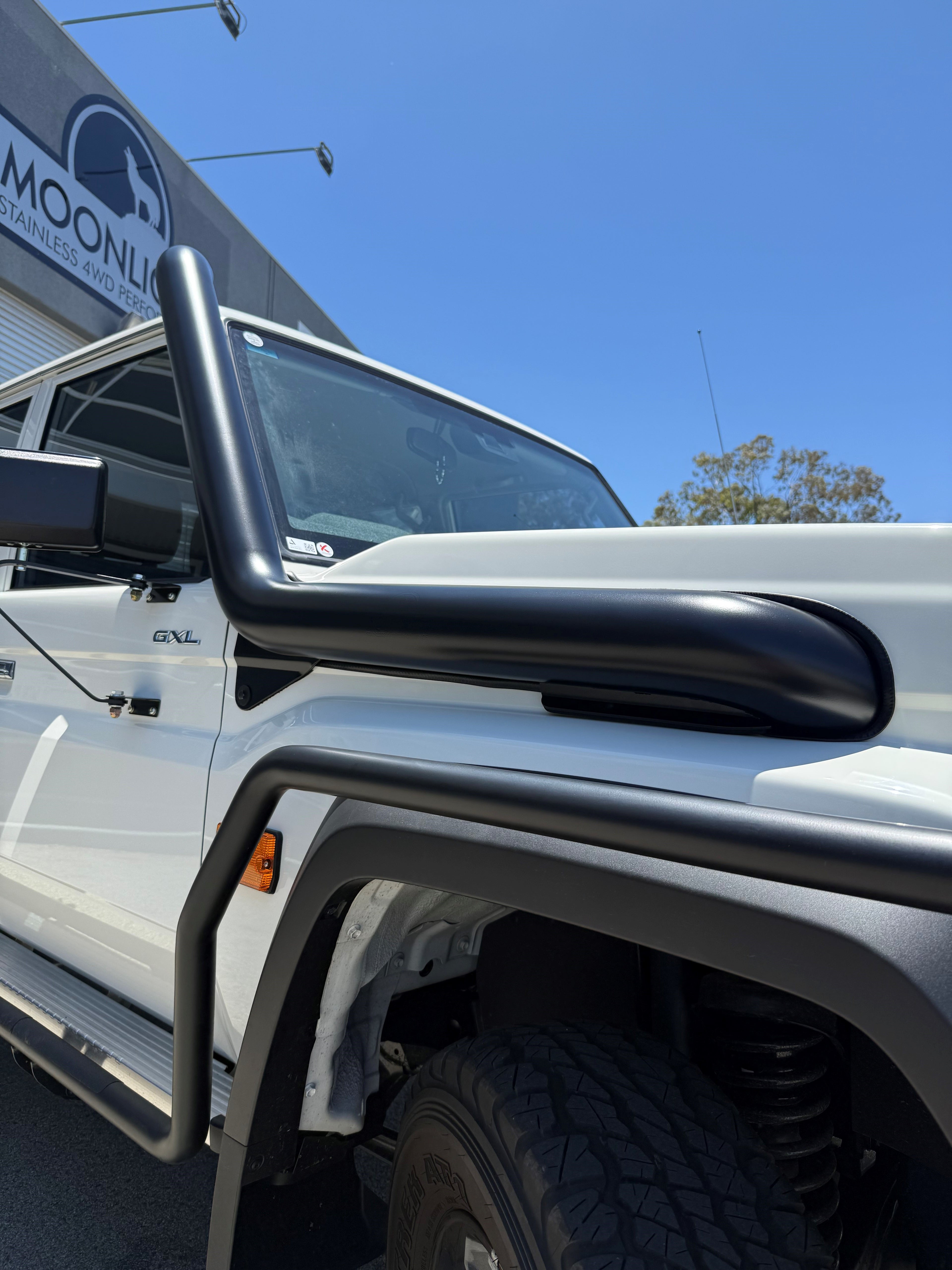 Toyota Landcruiser 2024 Facelift VDJ/GDJ 70 Series 4" Rear Facing Snorkel - Cut in Factory Replacement