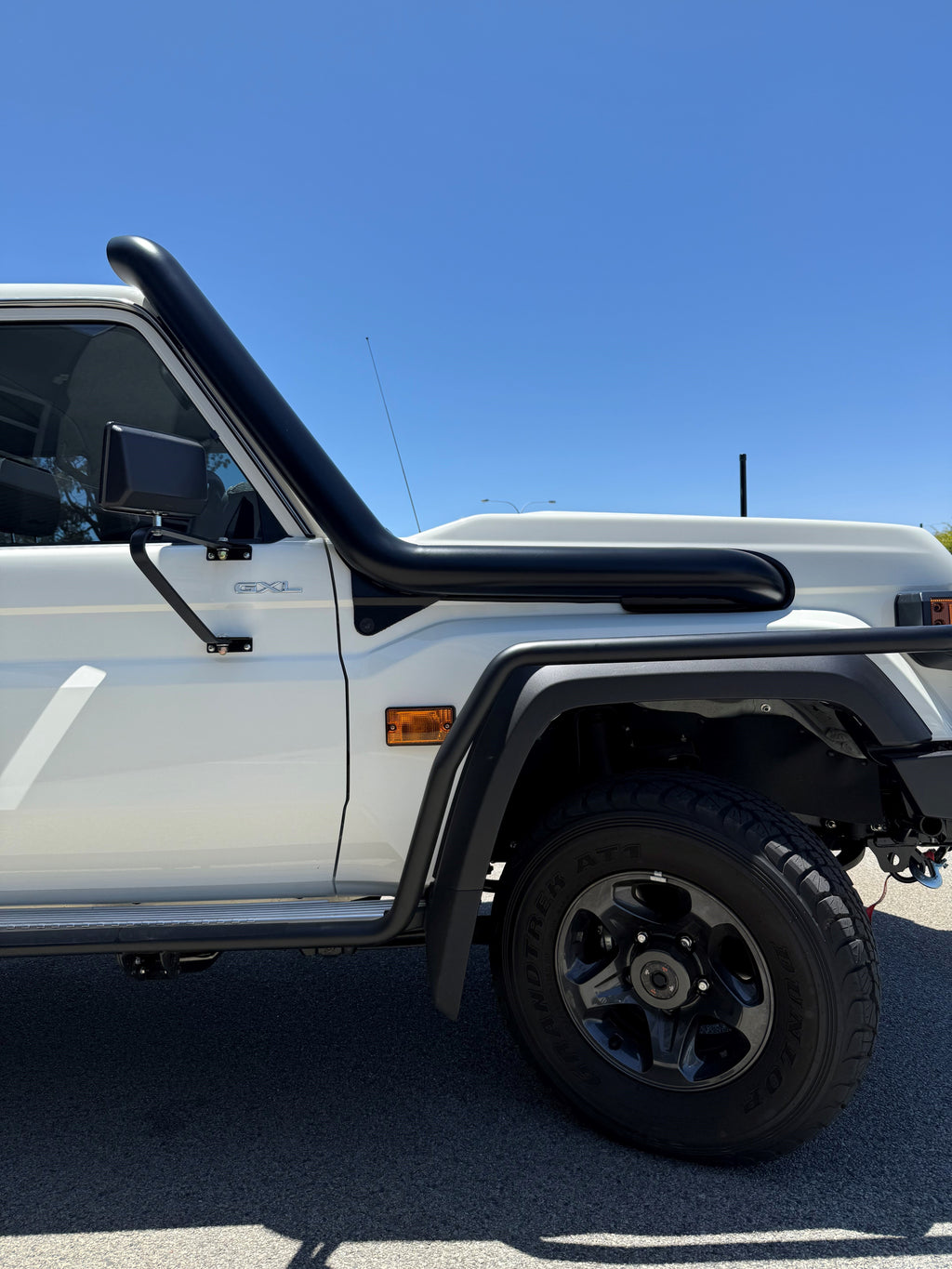 Toyota Landcruiser 2024 Facelift VDJ/GDJ 70 Series 4" Rear Facing Snorkel - Cut in Factory Replacement