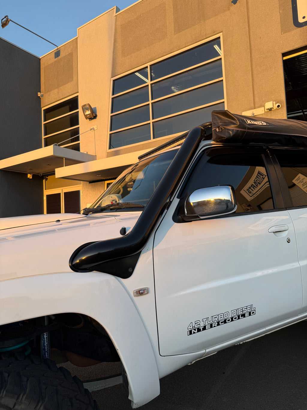 Nissan Patrol GU 4" Stainless Steel Safari Replacement Snorkel Kit