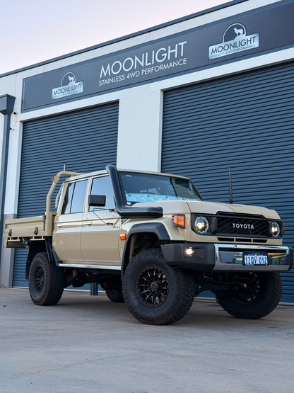 Toyota Landcruiser 2024+ Facelift 5" Stainless Steel Snorkel Kit