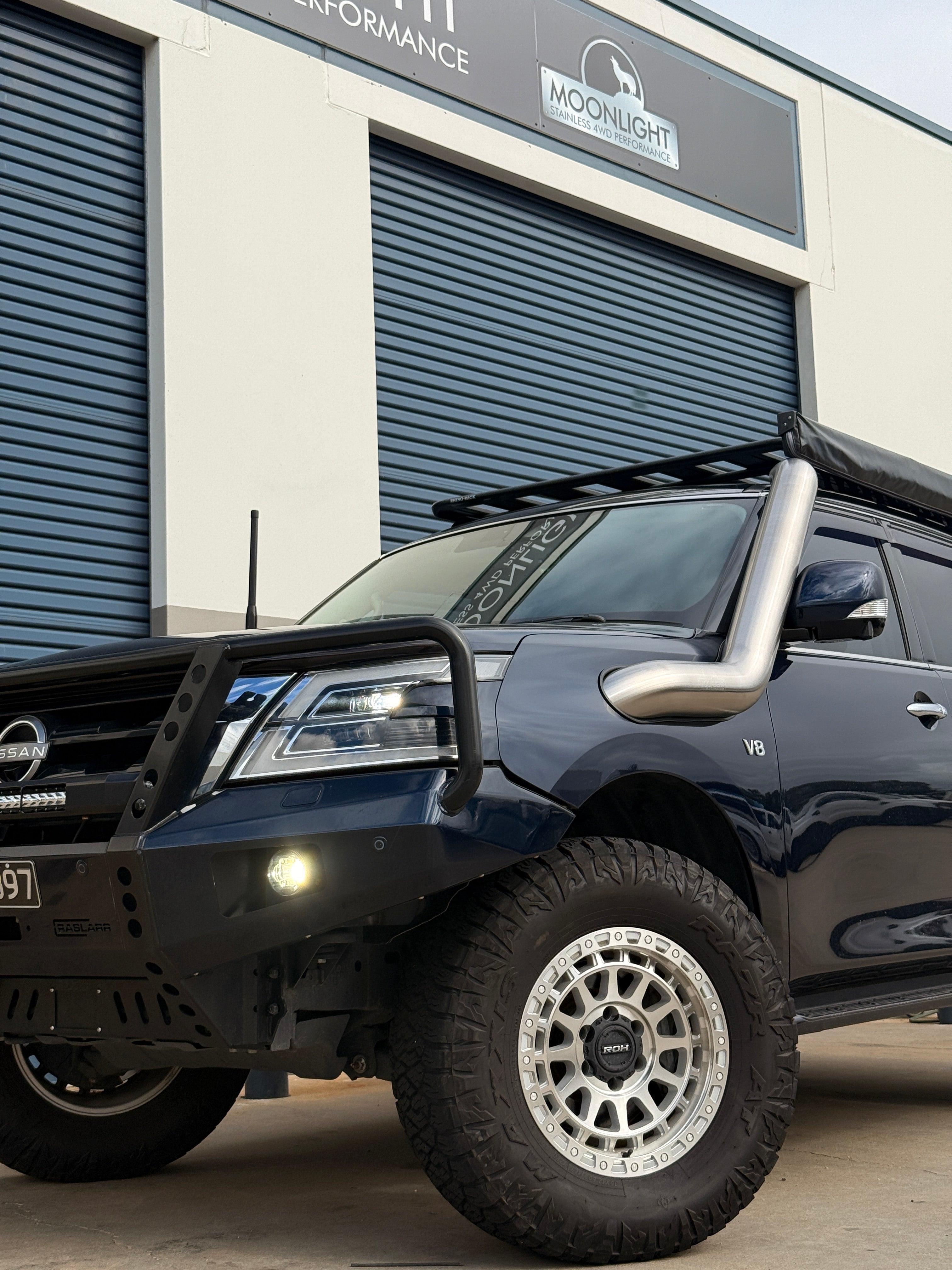 Nissan Y62 Patrol Facelift/Warrior 5" Rear Facing Snorkel