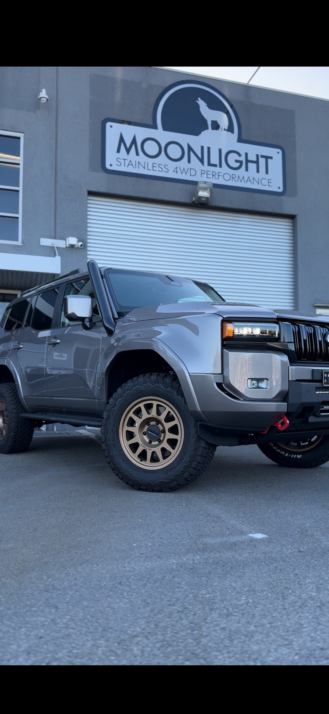 Toyota 250 Series Prado 4" Rear Facing Stainless Steel Snorkel Kit