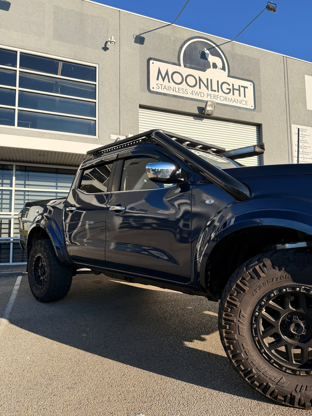 Nissan Navara NP300 4" Stainless Steel Rear Facing Snorkel Kit