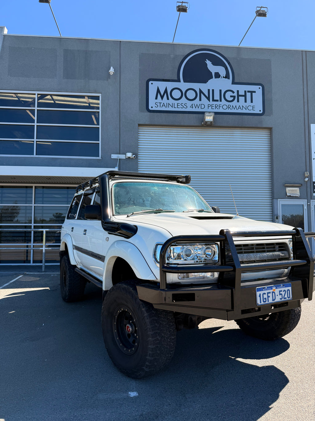 Toyota Landcruiser 80 Series 5" Rear Facing Stainless Steel Snorkel - Safari Replacement