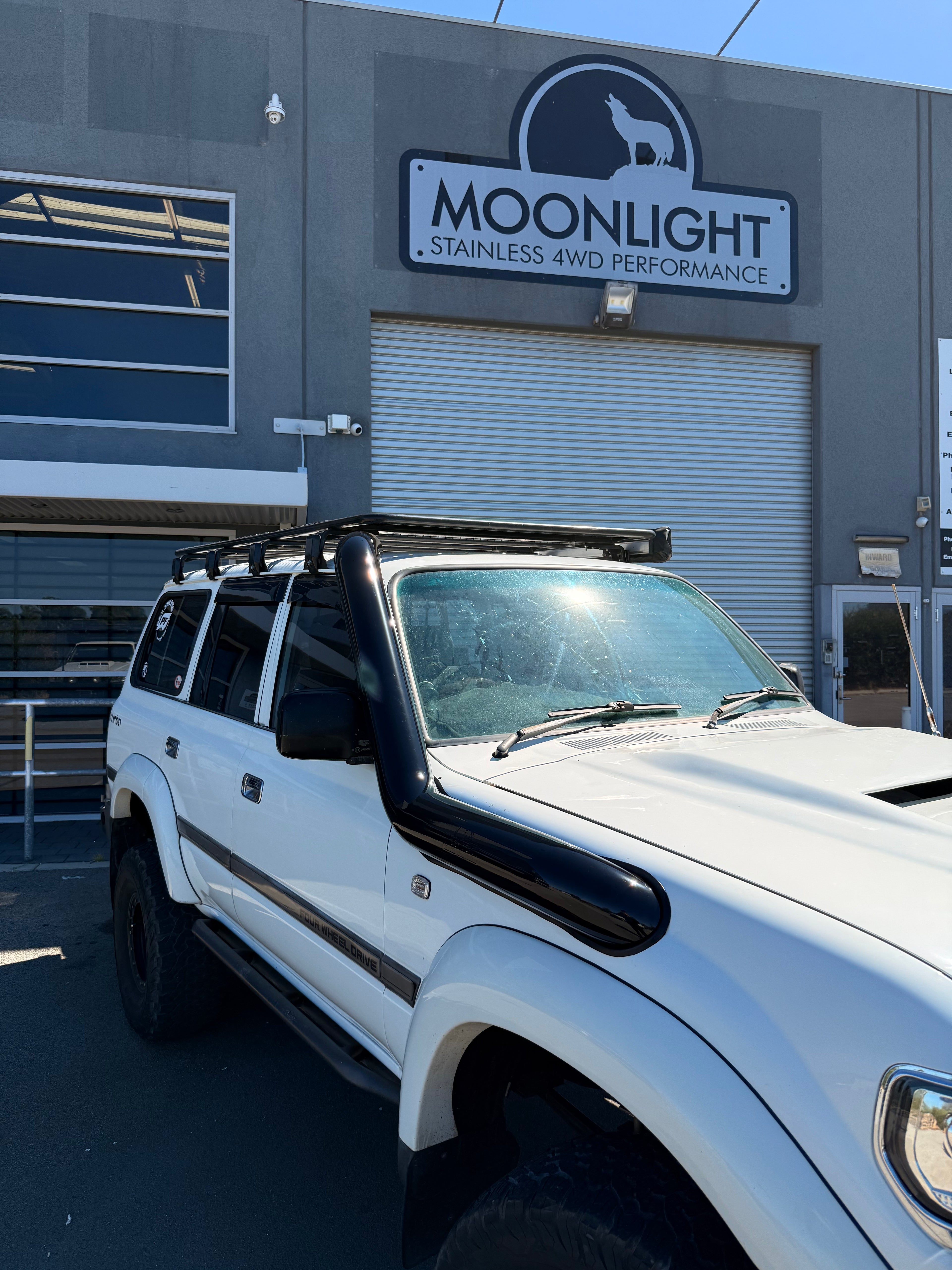 Toyota Landcruiser 80 Series 5" Rear Facing Stainless Steel Snorkel - Safari Replacement