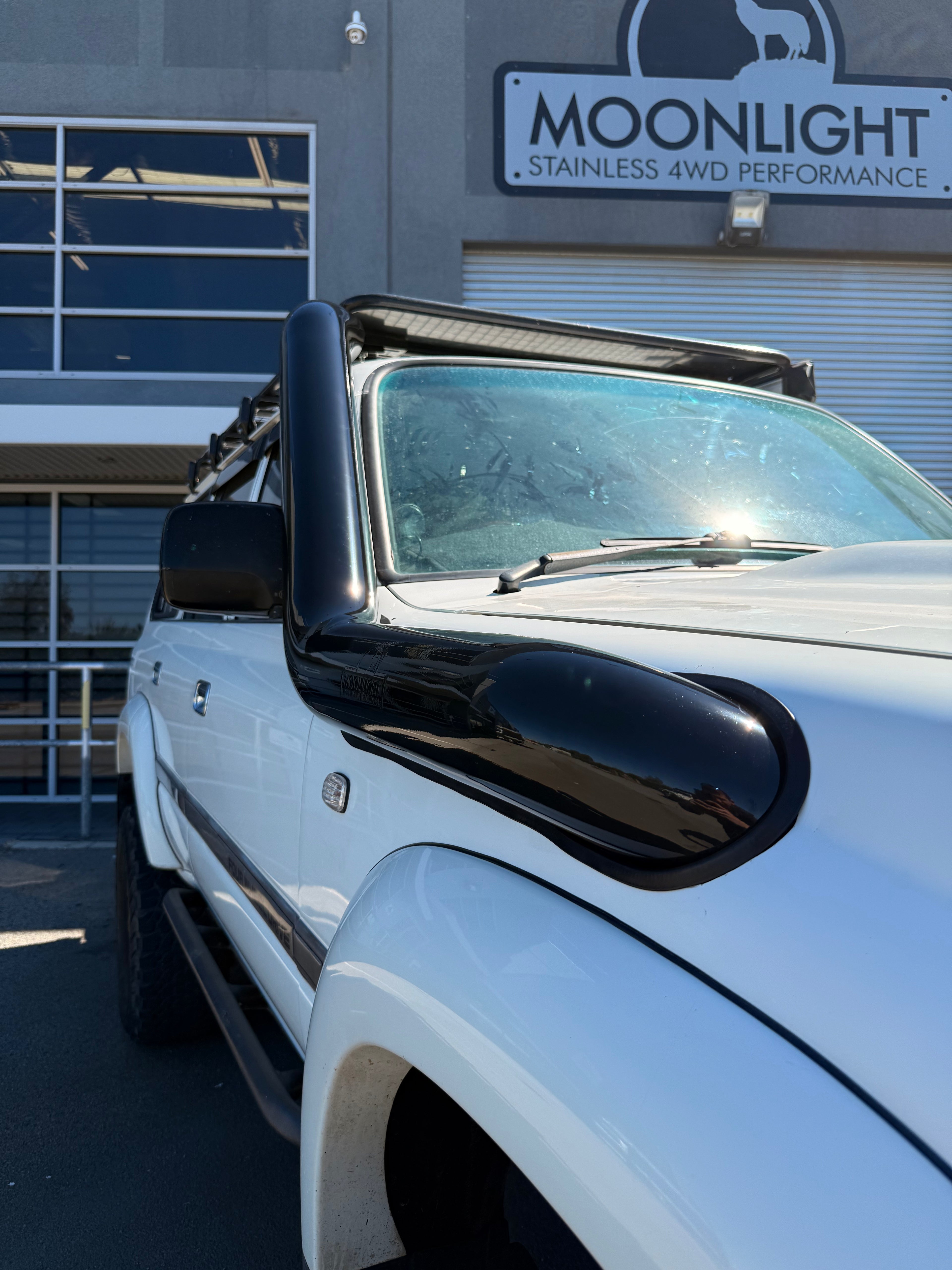 Toyota Landcruiser 80 Series 5" Rear Facing Stainless Steel Snorkel - Safari Replacement