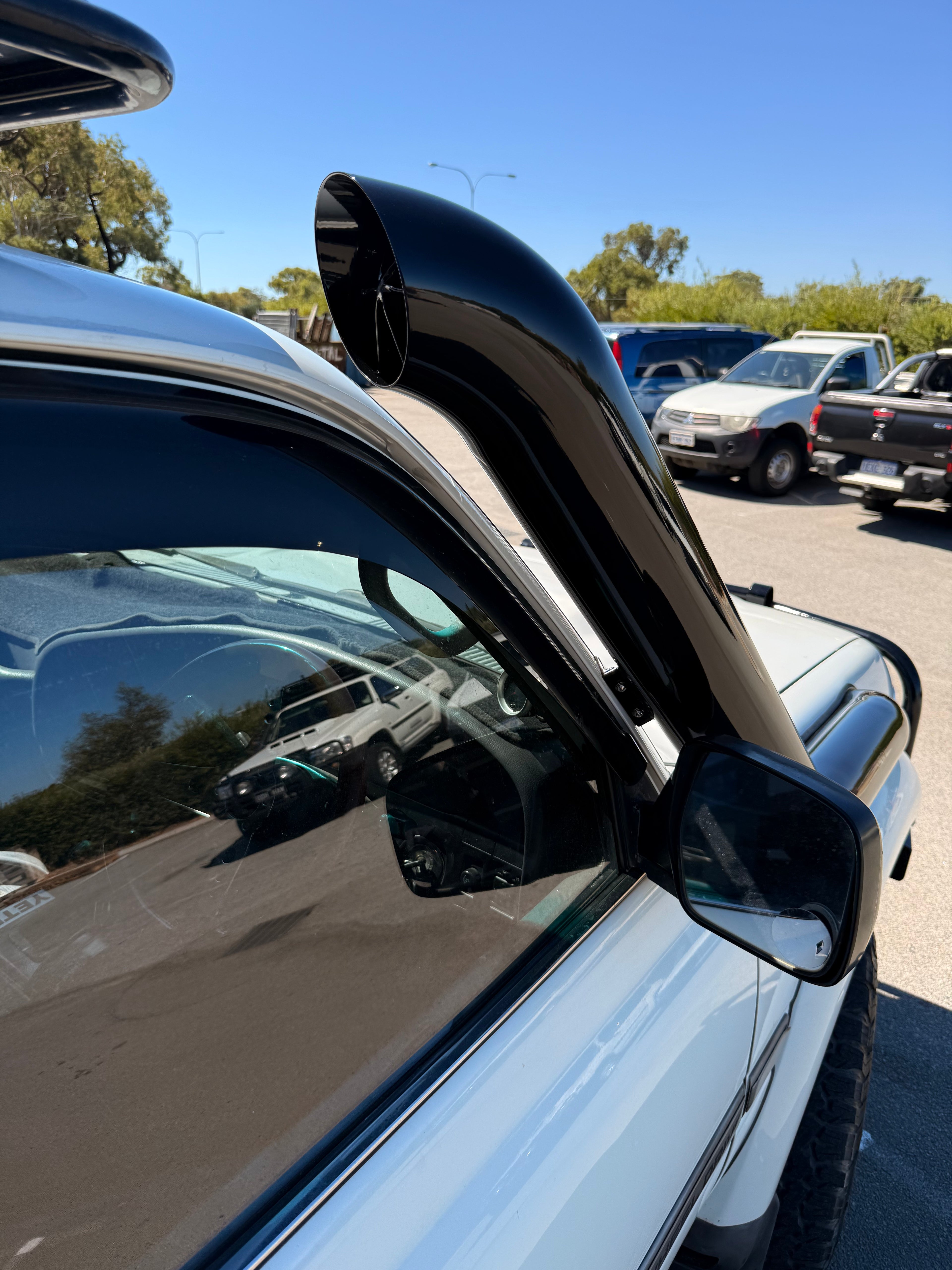 Toyota Landcruiser 80 Series 5" Rear Facing Stainless Steel Snorkel - Safari Replacement