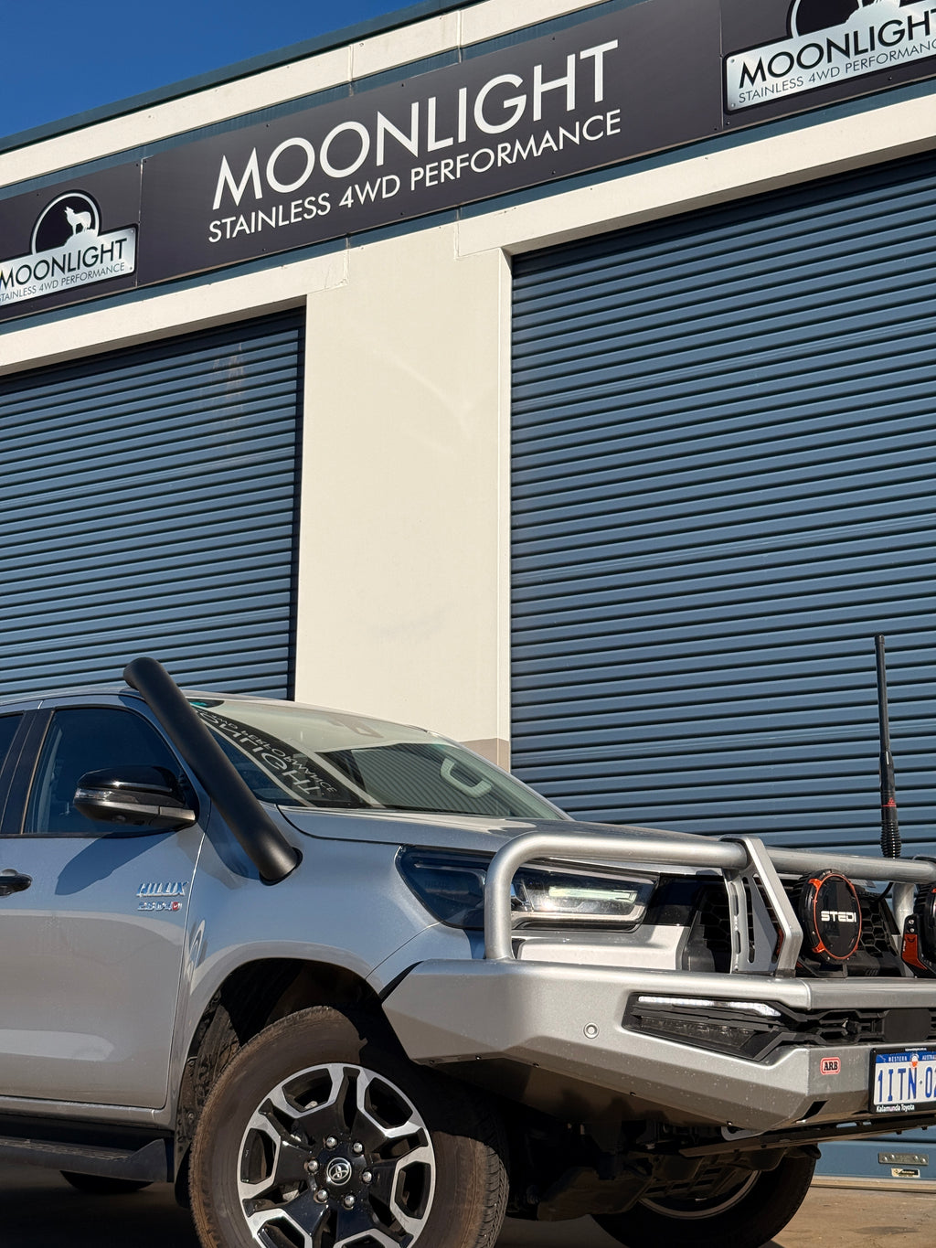 Toyota Hilux N80 2016-2025 4" Short Entry Stainless Steel Snorkel Kit