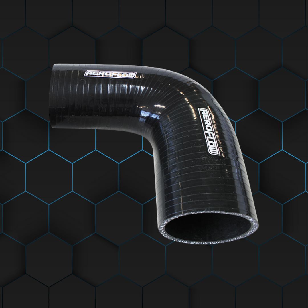 Aeroflow 90° Silicone - Black