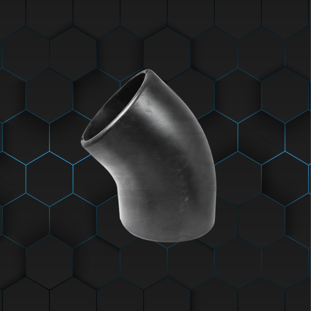 Rubber 45 Degree Elbow - Black