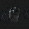 Rubber Cobra Head - Black