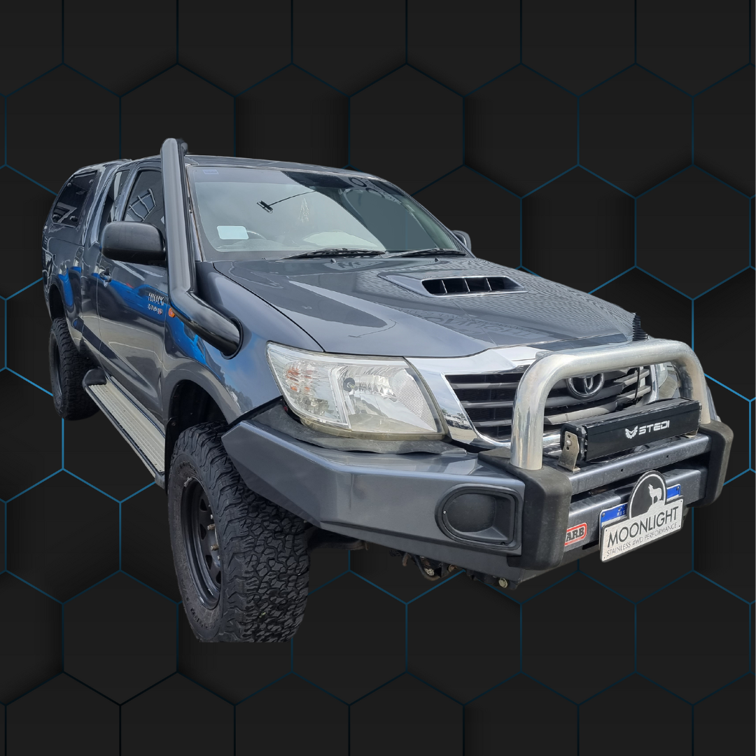 Toyota Hilux N70 4" Stainless Steel Snorkel - Mid Entry