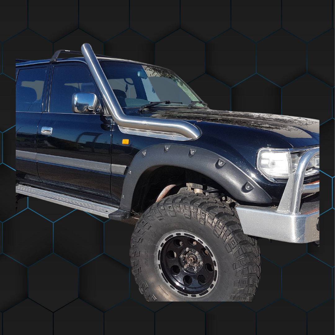 Toyota Landcruiser 80 Series 4" Stainless Steel Snorkel- Safari Replacement