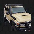 Toyota Landcruiser VDJ70 Series - Pre Facelift 4" Cut In Stainless Steel Snorkel- Factory Replacement