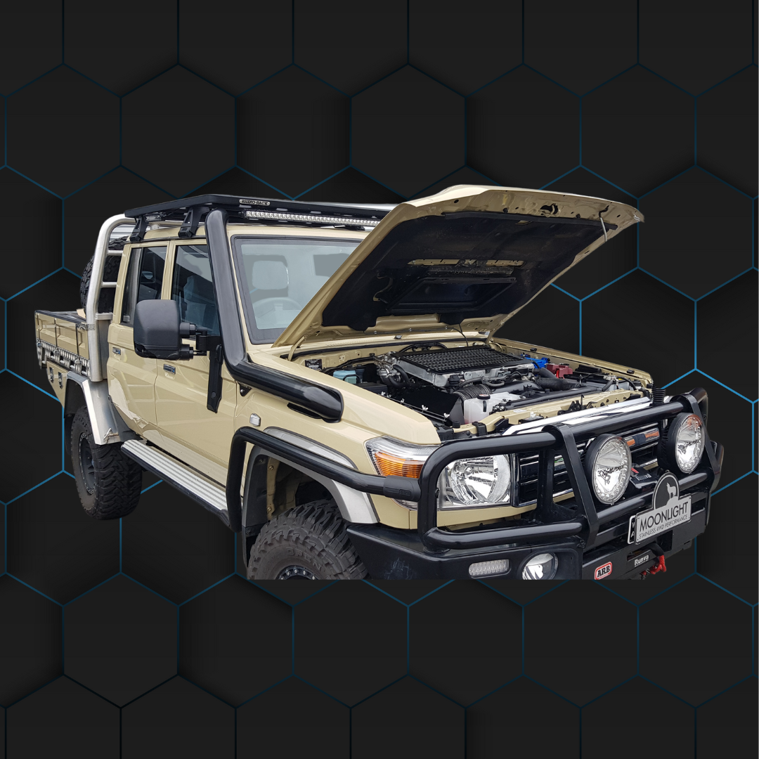 Toyota Landcruiser VDJ70 Series - Pre Facelift 4" Cut In Stainless Steel Snorkel- Factory Replacement