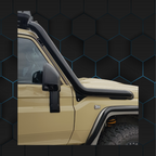 Toyota Landcruiser VDJ70 Series - Pre Facelift 4" Cut In Stainless Steel Snorkel- Factory Replacement