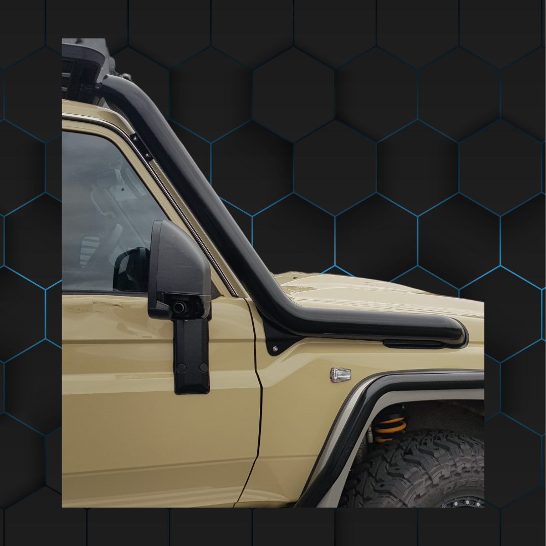 Toyota Landcruiser VDJ70 Series - Pre Facelift 4" Cut In Stainless Steel Snorkel- Factory Replacement