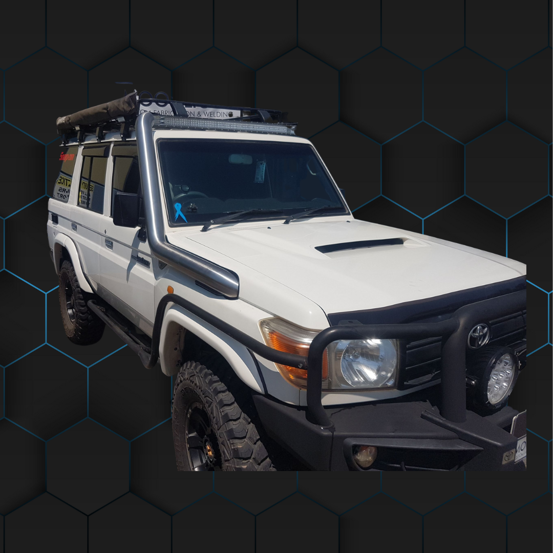 Toyota Landcruiser VDJ70 Series - Pre Facelift 4" Cut In Stainless Steel Snorkel- Factory Replacement