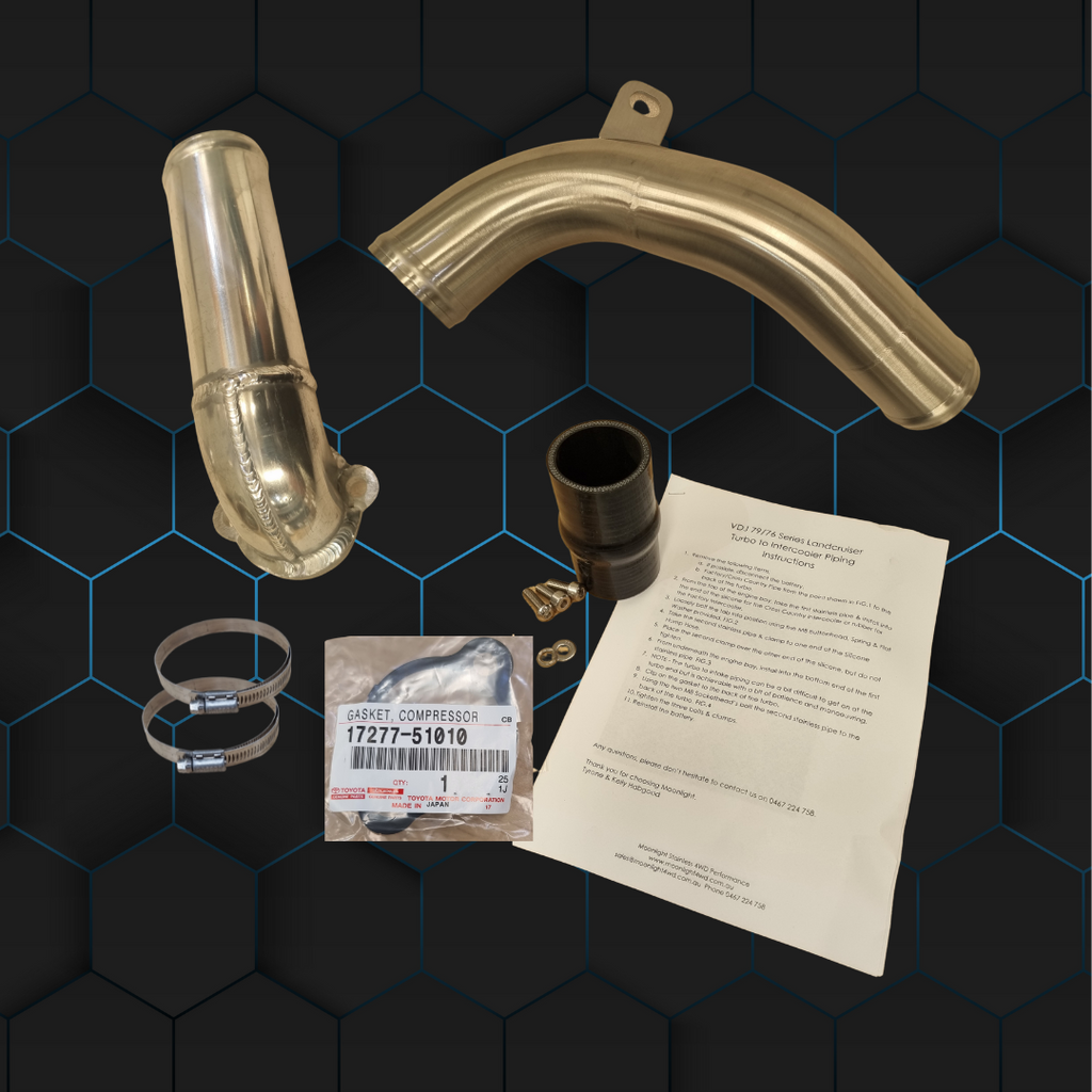 Toyota Landcruiser VDJ 70 Series Turbo to Intercooler Kit
